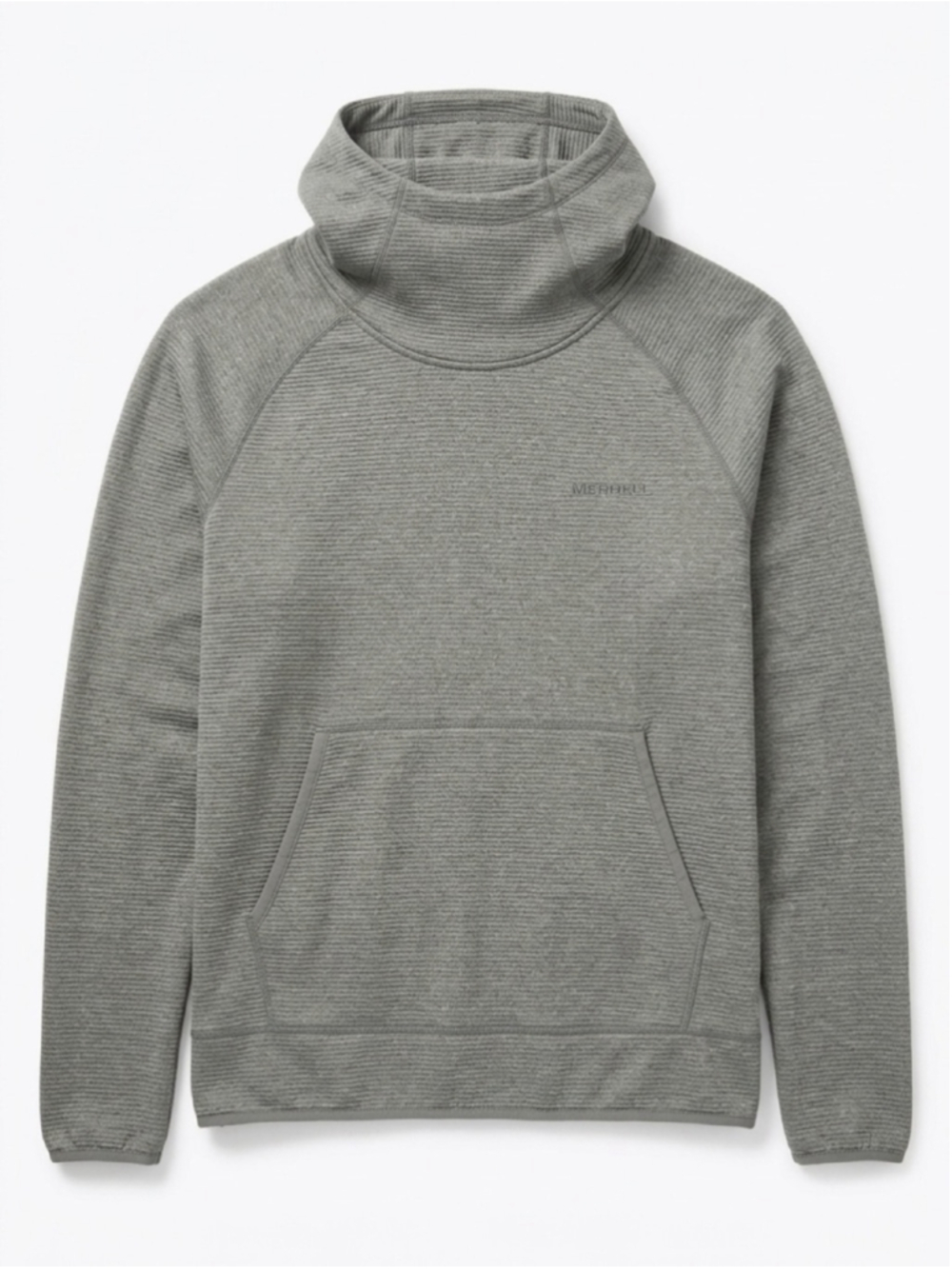 Merrell Women's Gray Funnel Neck Pullover Sweater with Hood - XL - Picture 2 of 4